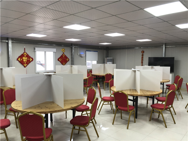 花博會項目部食堂嚴(yán)格實行分餐制，并采取臨時隔離措施.jpg